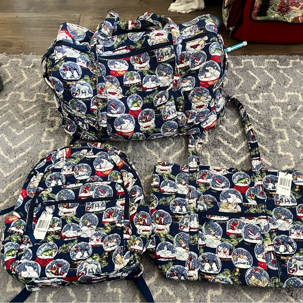 Vera Bradley Colorful Travel Bag Set